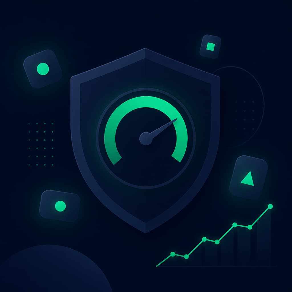 Illustration of an entity-health gauge tracking SAM renewals and NAICS codes