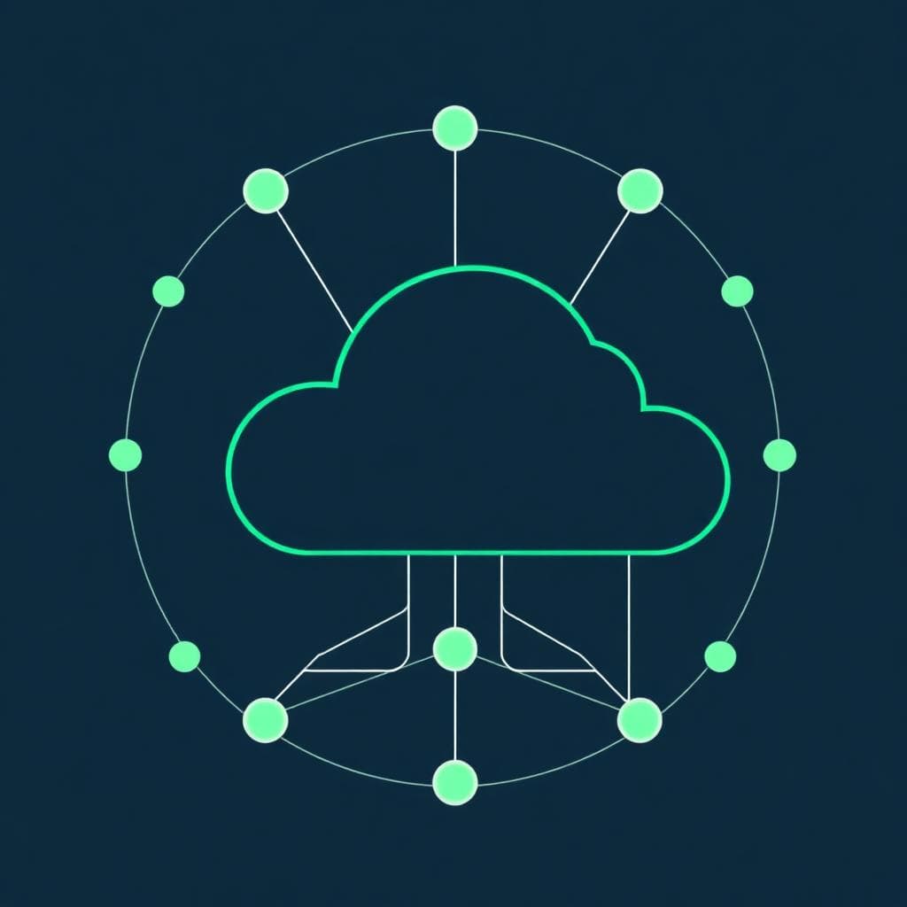 Abstract illustration representing federal IT services contracting